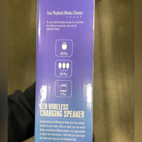 LED Wireless Charging Speaker with Rainbow Design - Picture 4 of 4